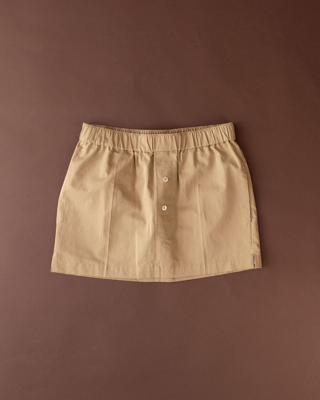Mini poplin boxer skirt