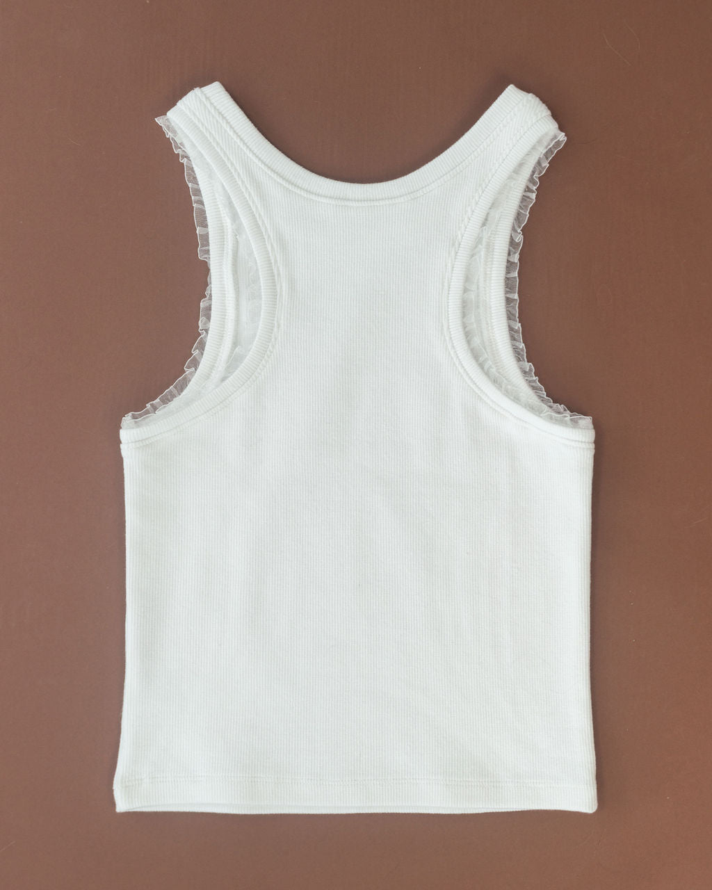 Dual-neckline ribbed tank